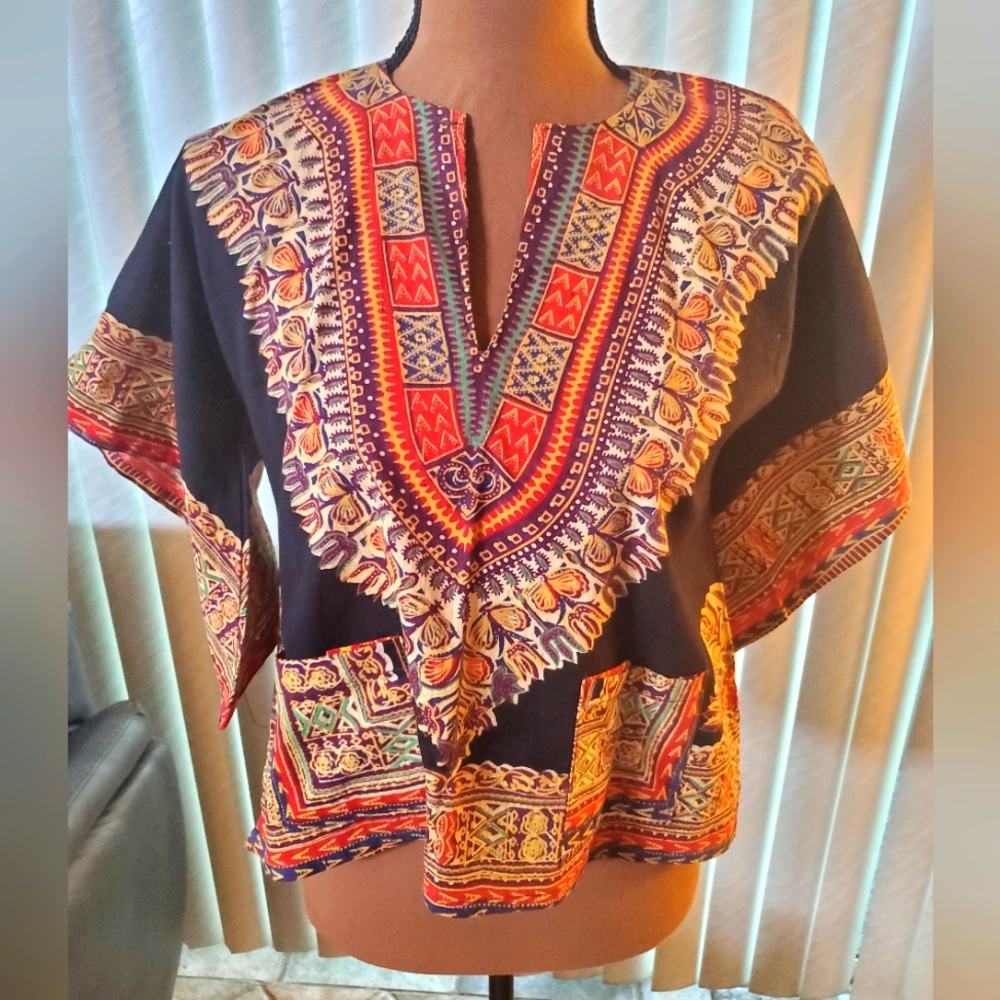 Dashiki Crop Top
